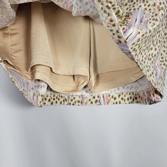 DKNY Women's Animal Prink Golf Skort With Front Zip Pockets Size 18 - Picture 2 of 13